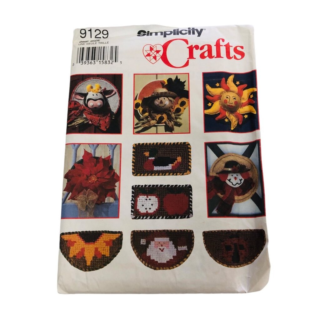 Vintage Simplicity Sewing Pattern 9129 Decorative Hats and Door Mats